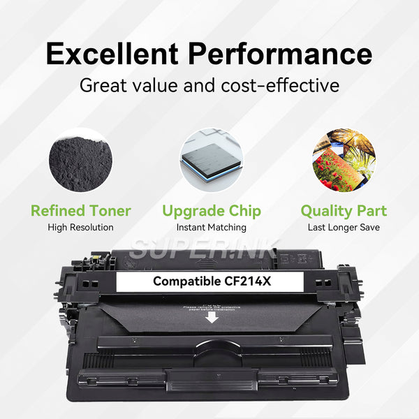 Compatible HP 14X (CF214X) Black Toner Cartridge By Superink - Superink.ca
