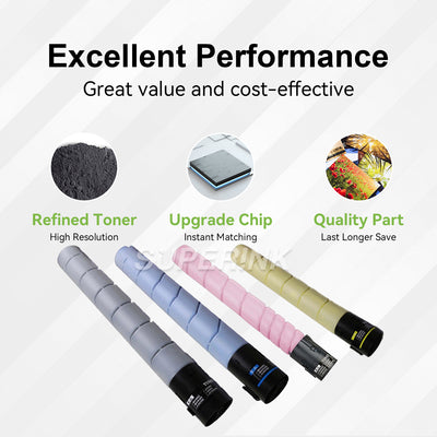 Compatible Konica Minolta TN-324 Toner Cartridge Combo by Superink