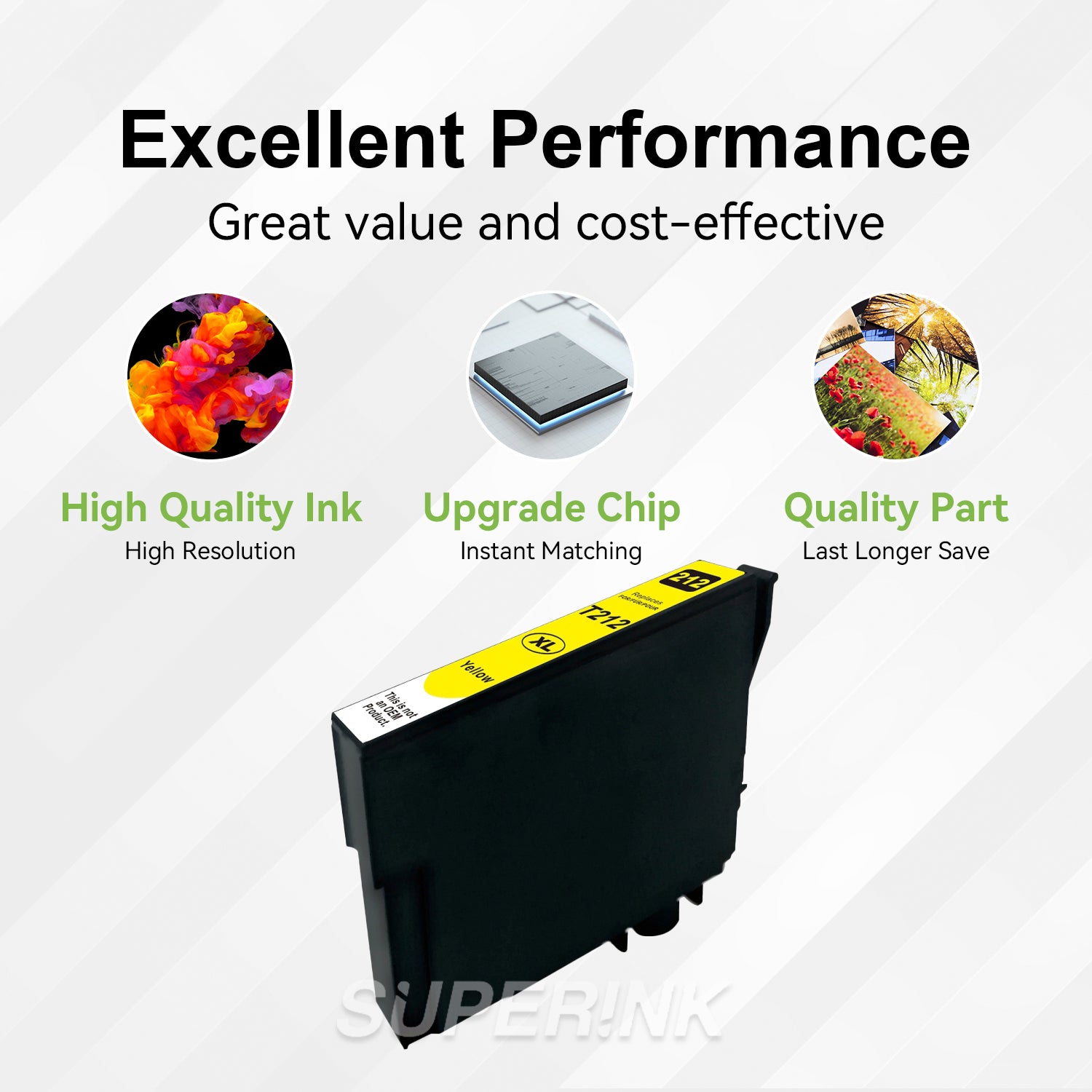 Compatible Epson 212XL / T212XL420 Yellow Inkjet By Superink