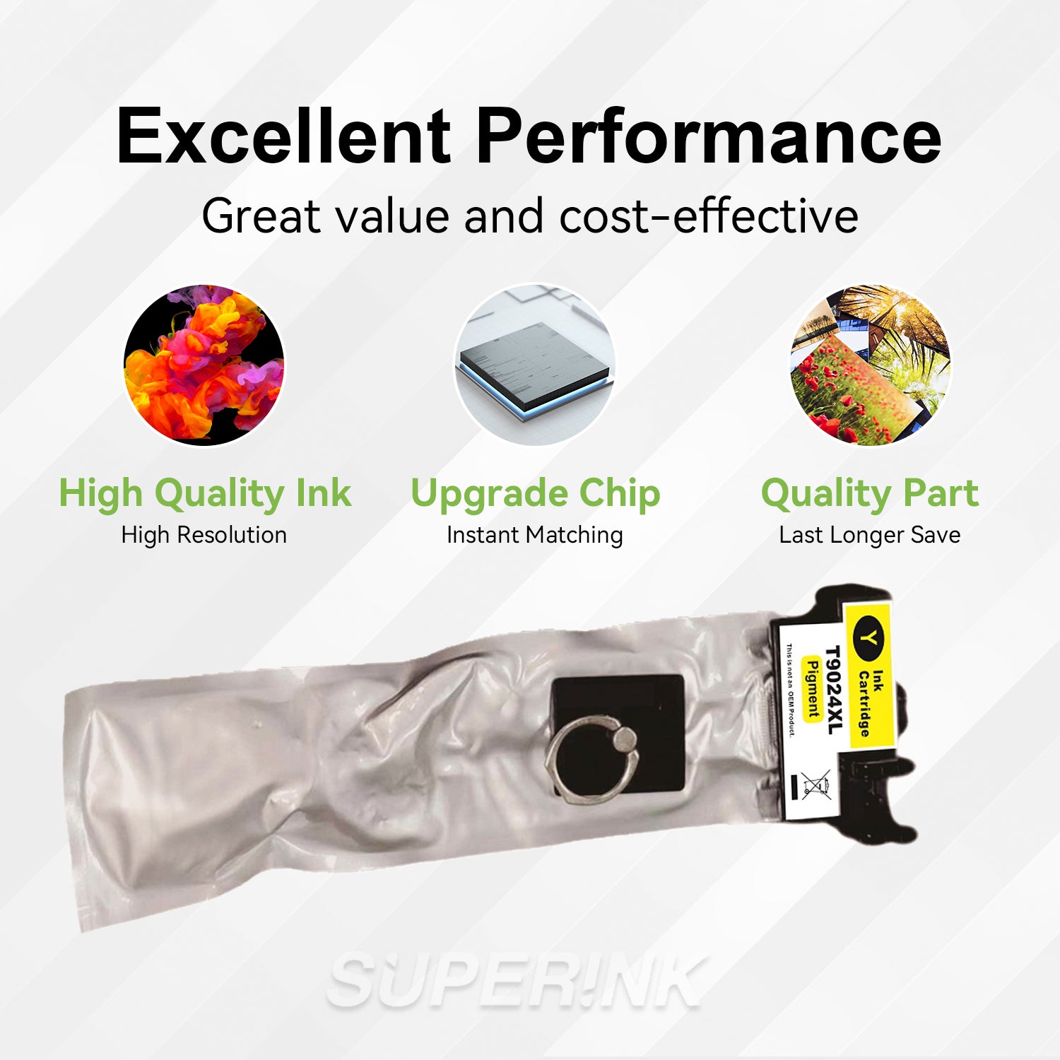 Compatible Epson T902XL420 Yellow Ink Cartridge High Yield