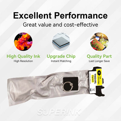 Cartouche d'encre jaune compatible Epson T902XL420 à haut rendement par Superink