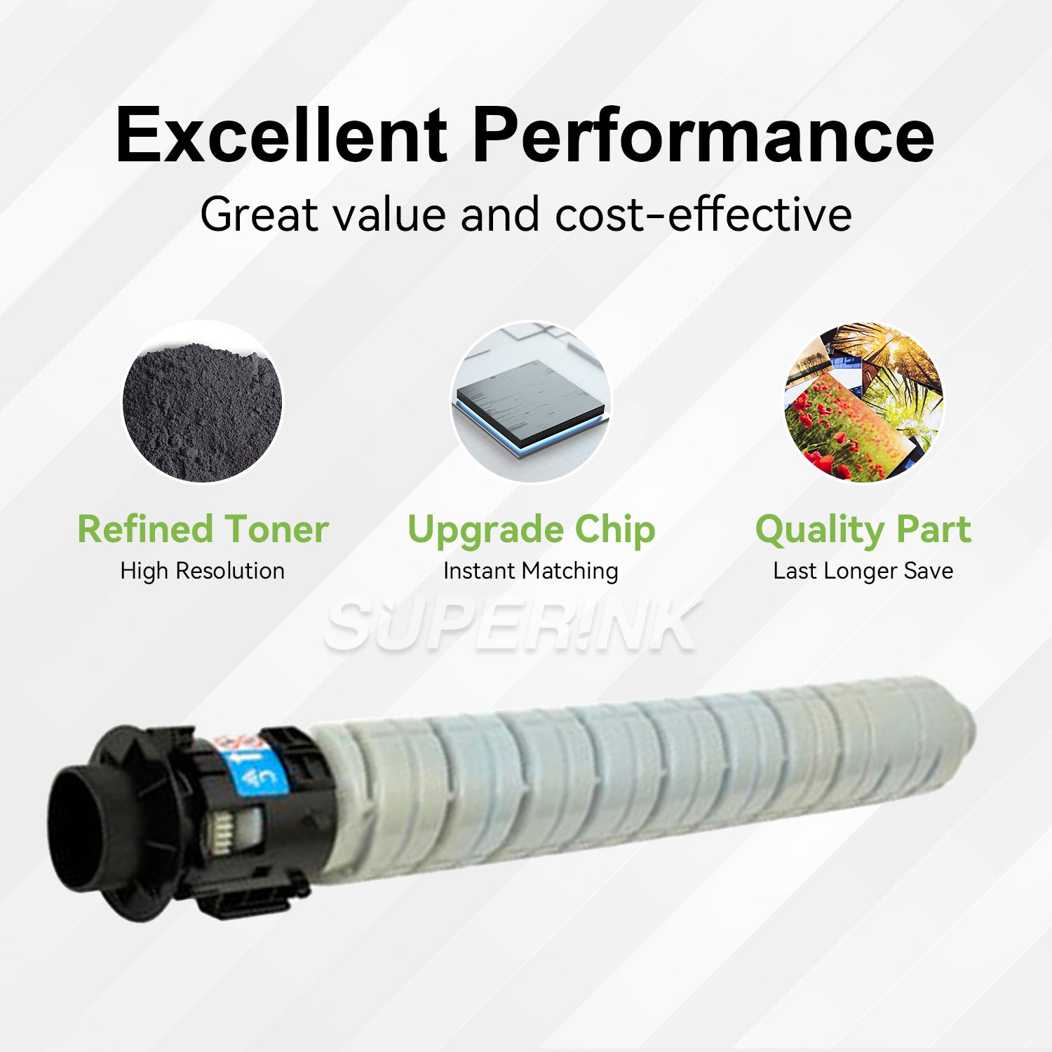 Compatible Ricoh 842282 Cyan Toner By Superink