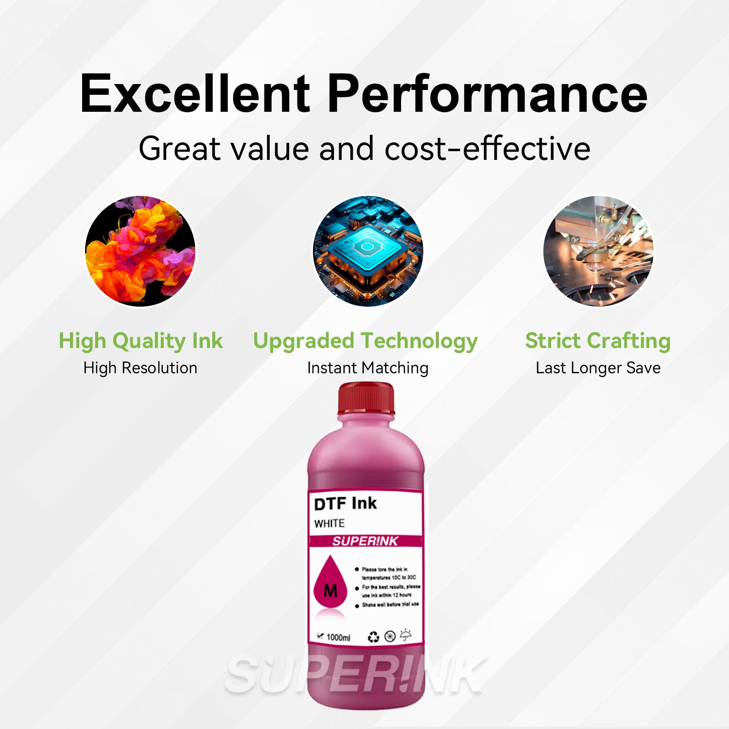 DTF Ink Direct to Film Magenta 1000ml By Superink