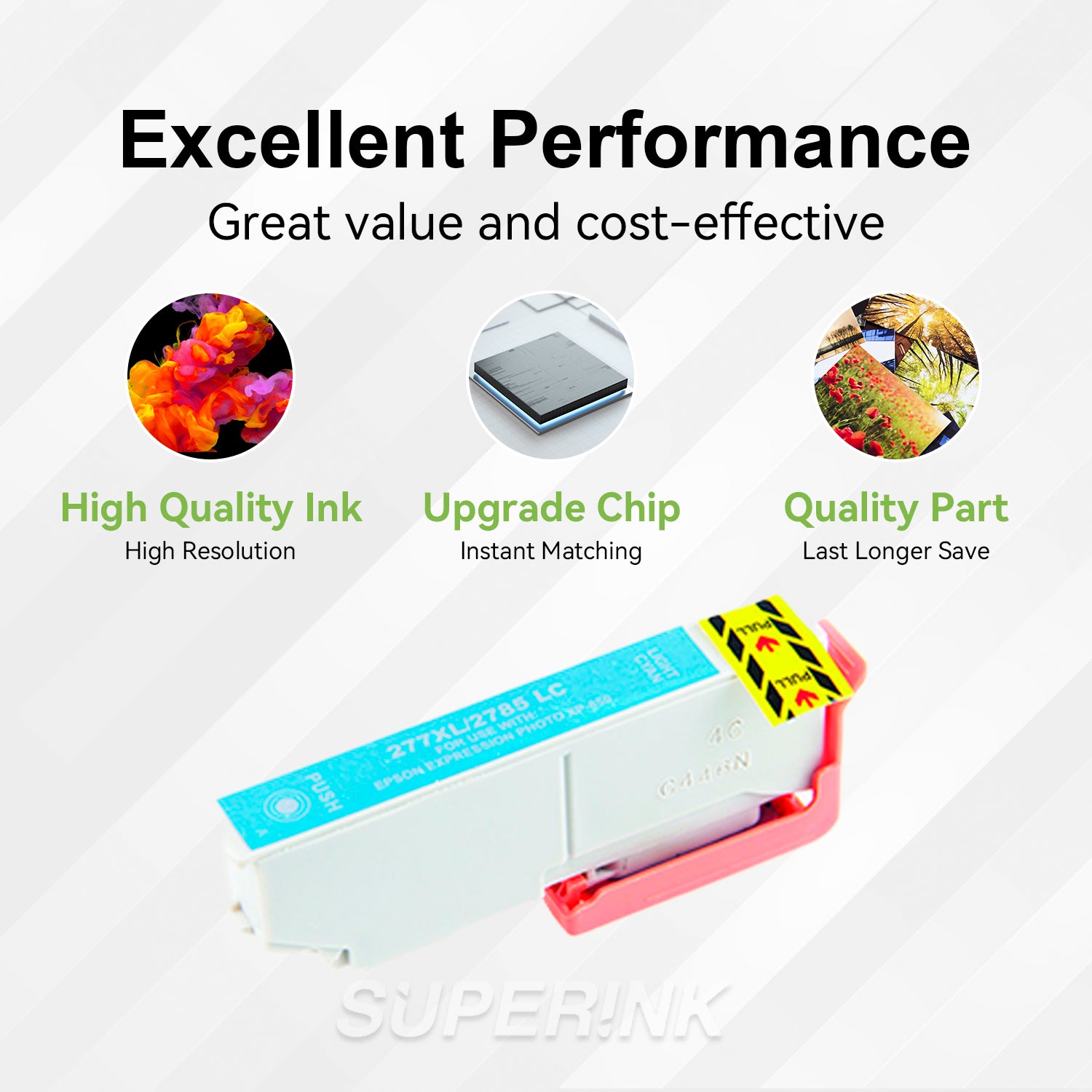 Compatible Epson T277XL520 Inkjet Cartridge Light Cyan By Superink