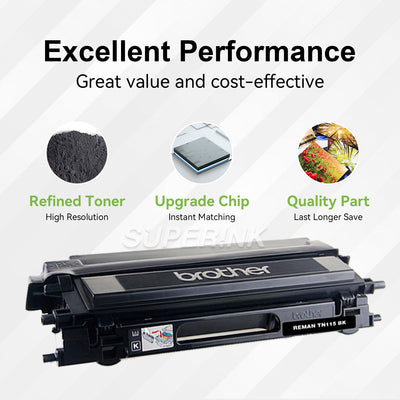 Remanufactured Brother TN110 Black Toner Cartridge By Superink