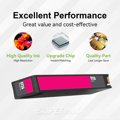 Compatible HP 972A (HP L0R89AN) Magenta Ink Cartridge By Superink