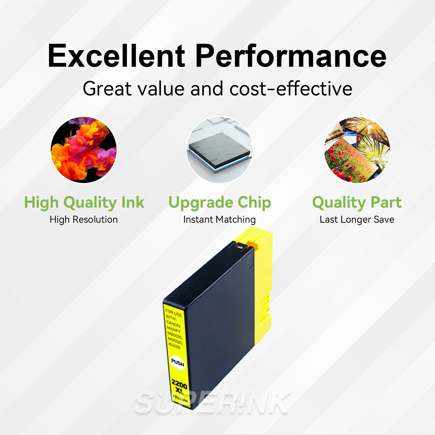 Compatible Canon PGI-2200XL (9270B001) Yellow Inkjet