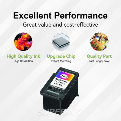 Compatible Canon CL-241XL Tri-Color Inkjet Cartridge By Superink