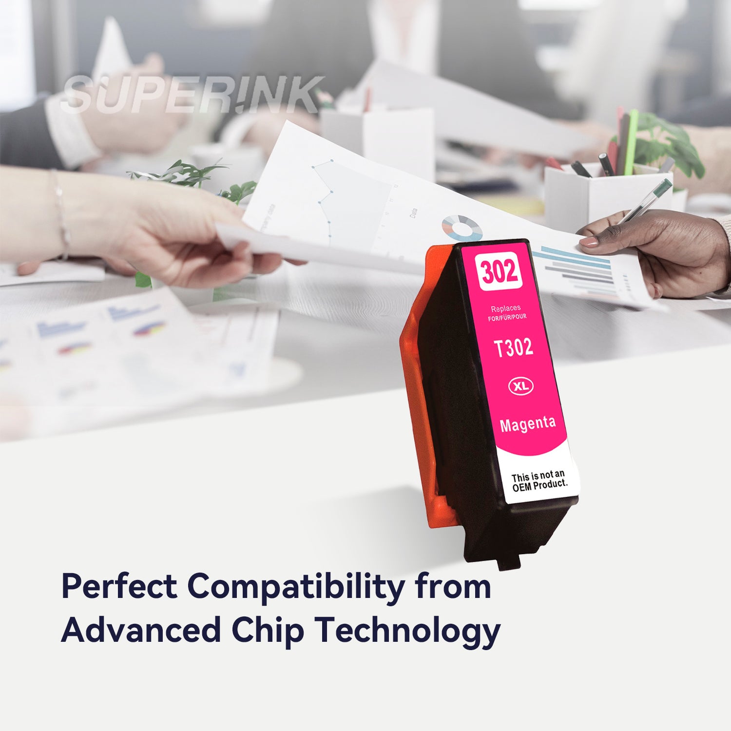 Compatible Epson T302XL320 Magenta Inkjet Cartridge By Superink