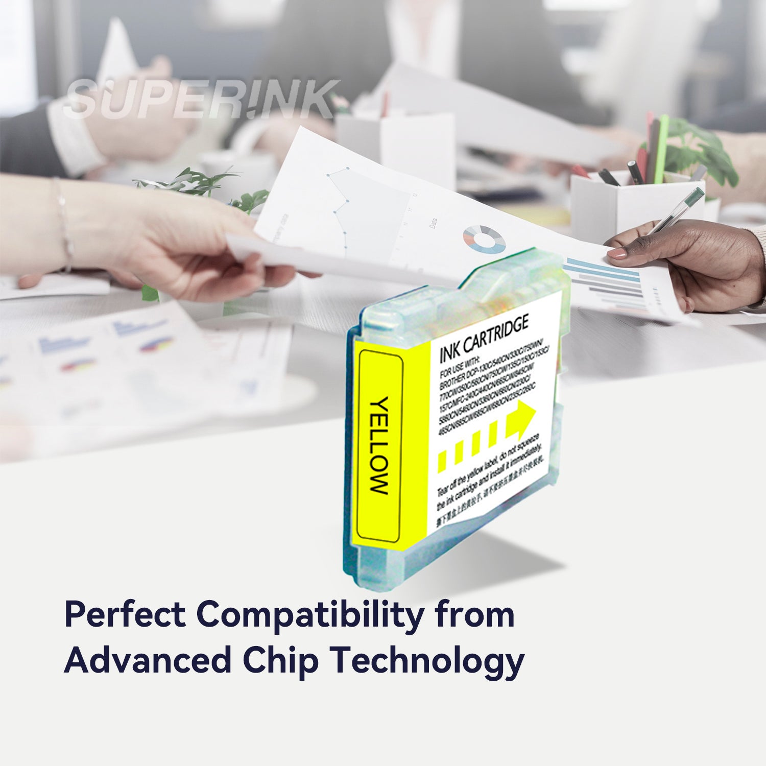 Compatible Brother LC51Y Yellow Inkjet Cartridge by Superink