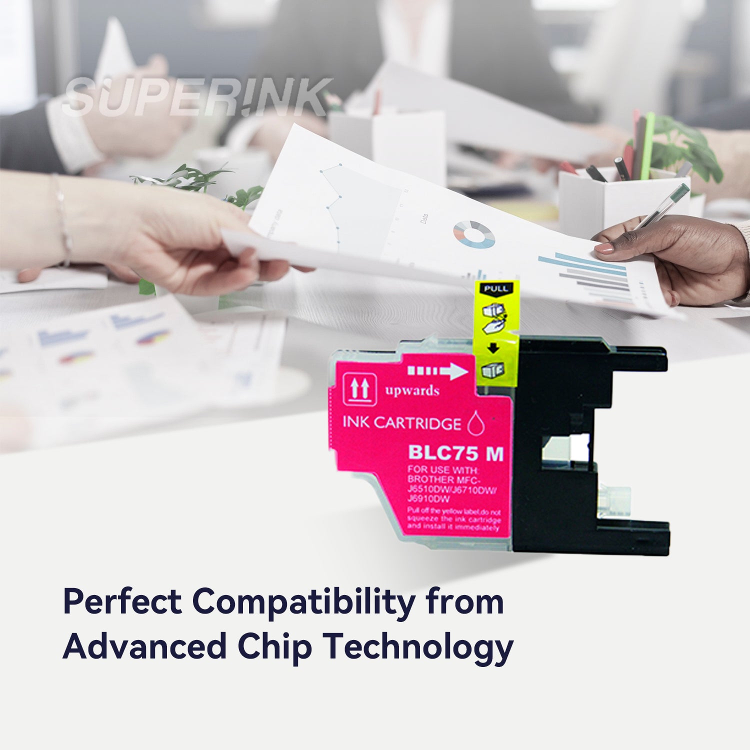 Compatible Brother LC75 Magenta Ink Cartridge