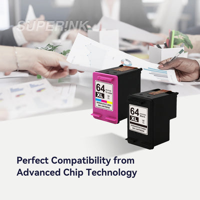 Compatible HP 64XL Ink Cartridge Combo By Superink