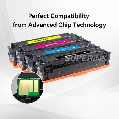 Compatible HP CF400A CF401A CF402A CF403A Toner Set by Superink
