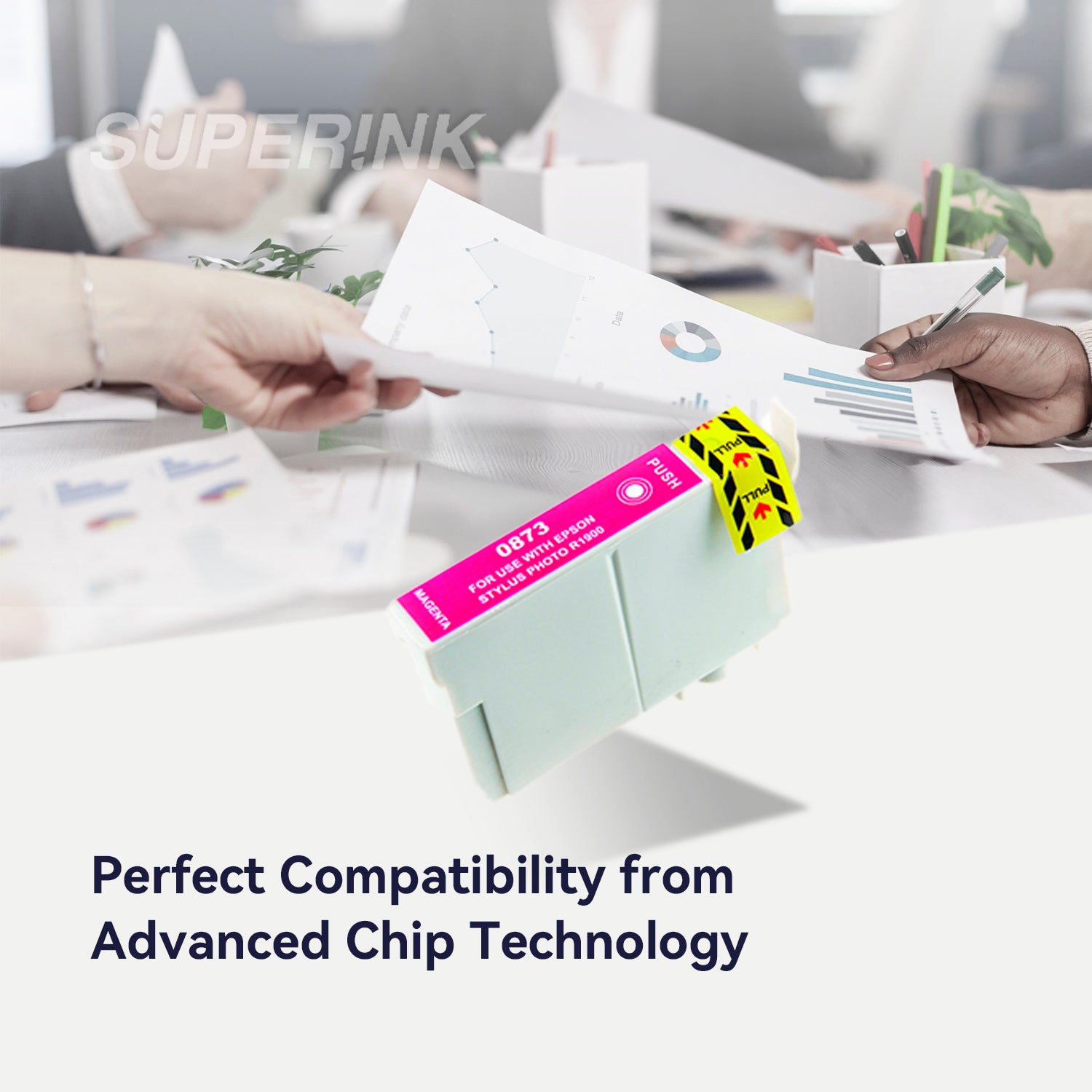 Compatible Epson T087320 Magenta Inkjet Cartridge By Superink