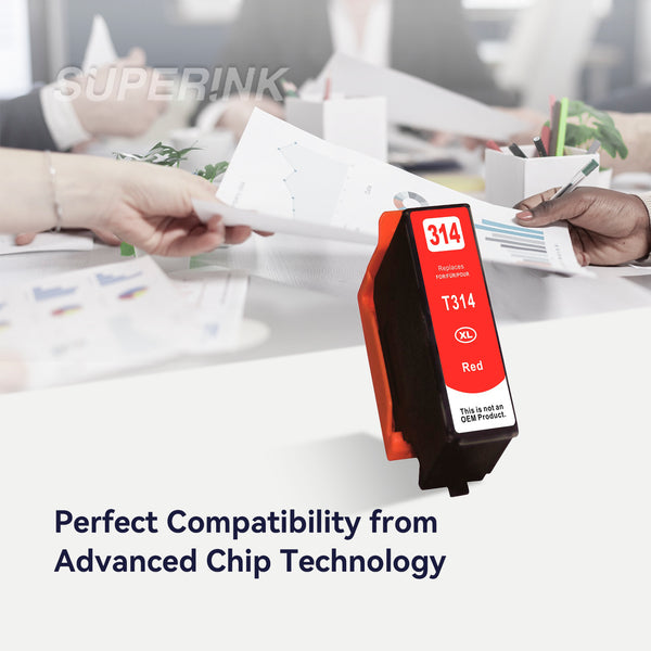 Compatible Epson T314XL820 Red Inkjet Cartridge High Yield - Superink.ca
