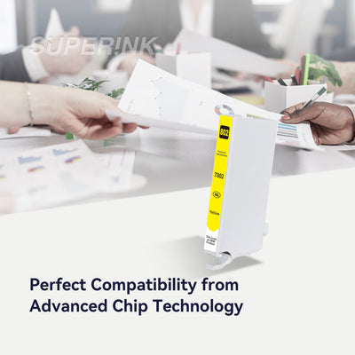 Compatible Epson T802XL420 Yellow Ink Cartridge By Superink