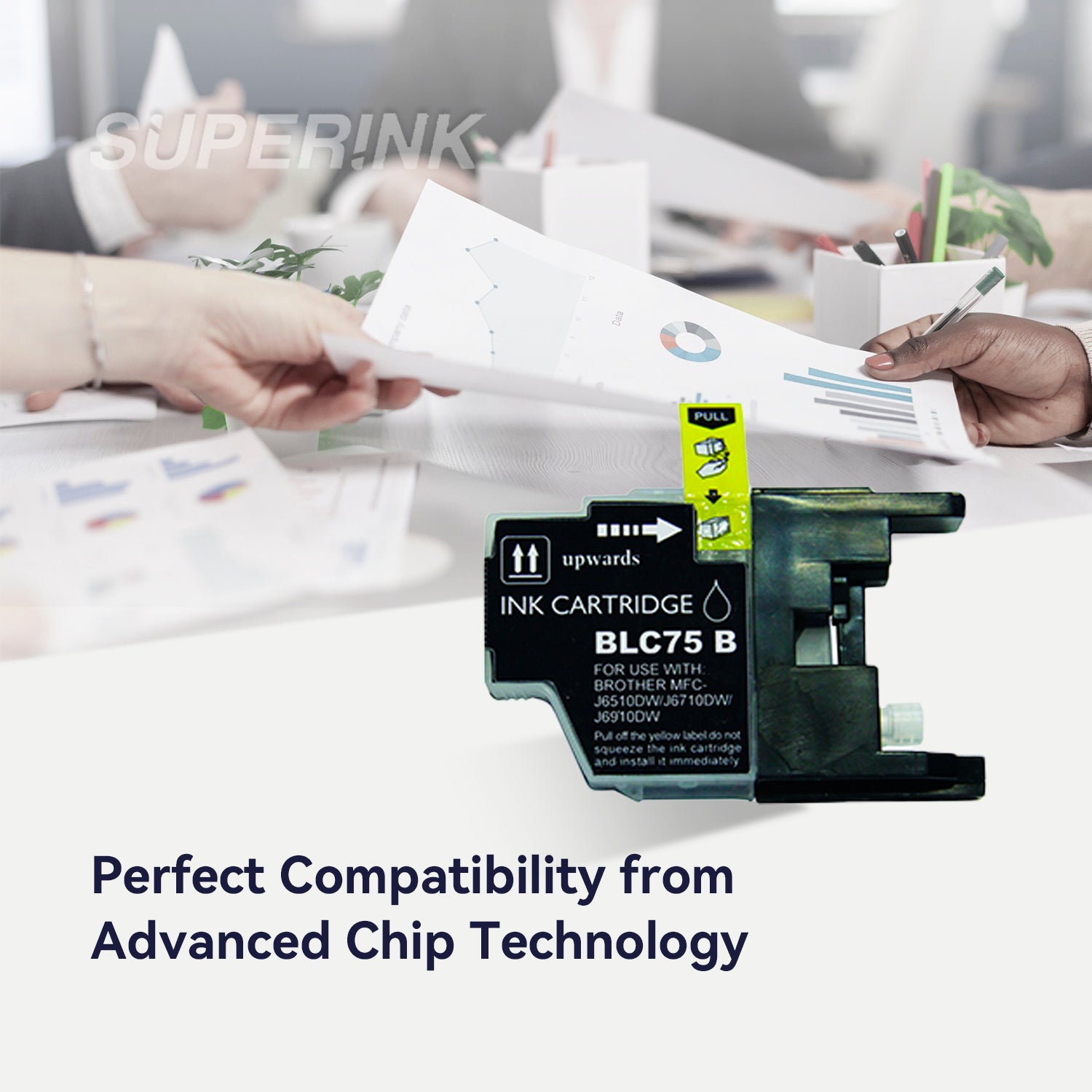 Compatible Brother LC75 Black Ink Cartridge by Superink