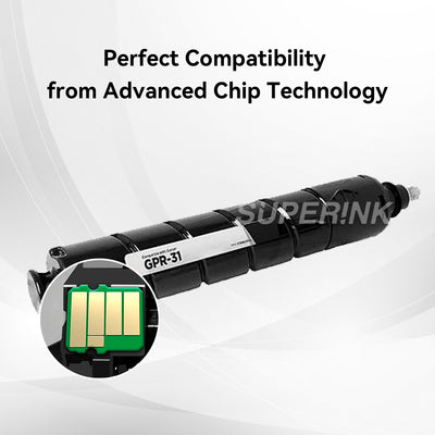 Compatible Canon GPR-31 2790B003AA Black Toner Cartridge By Superink