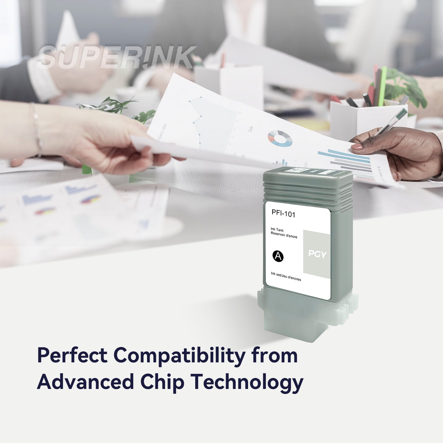 Compatible Canon PFI-101PGY Photo Grey Ink Cartridge
