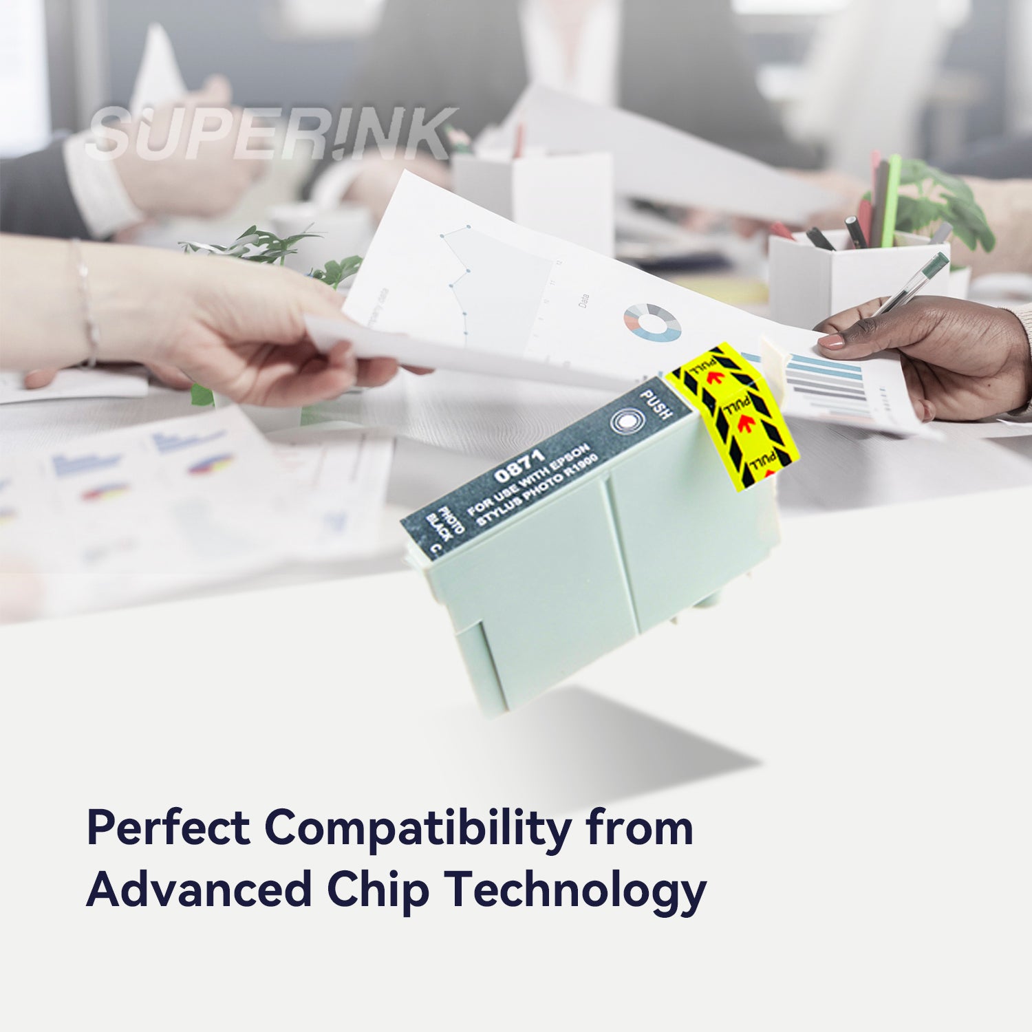 Compatible Epson T087120 Photo Black Inkjet Cartridge By Superink