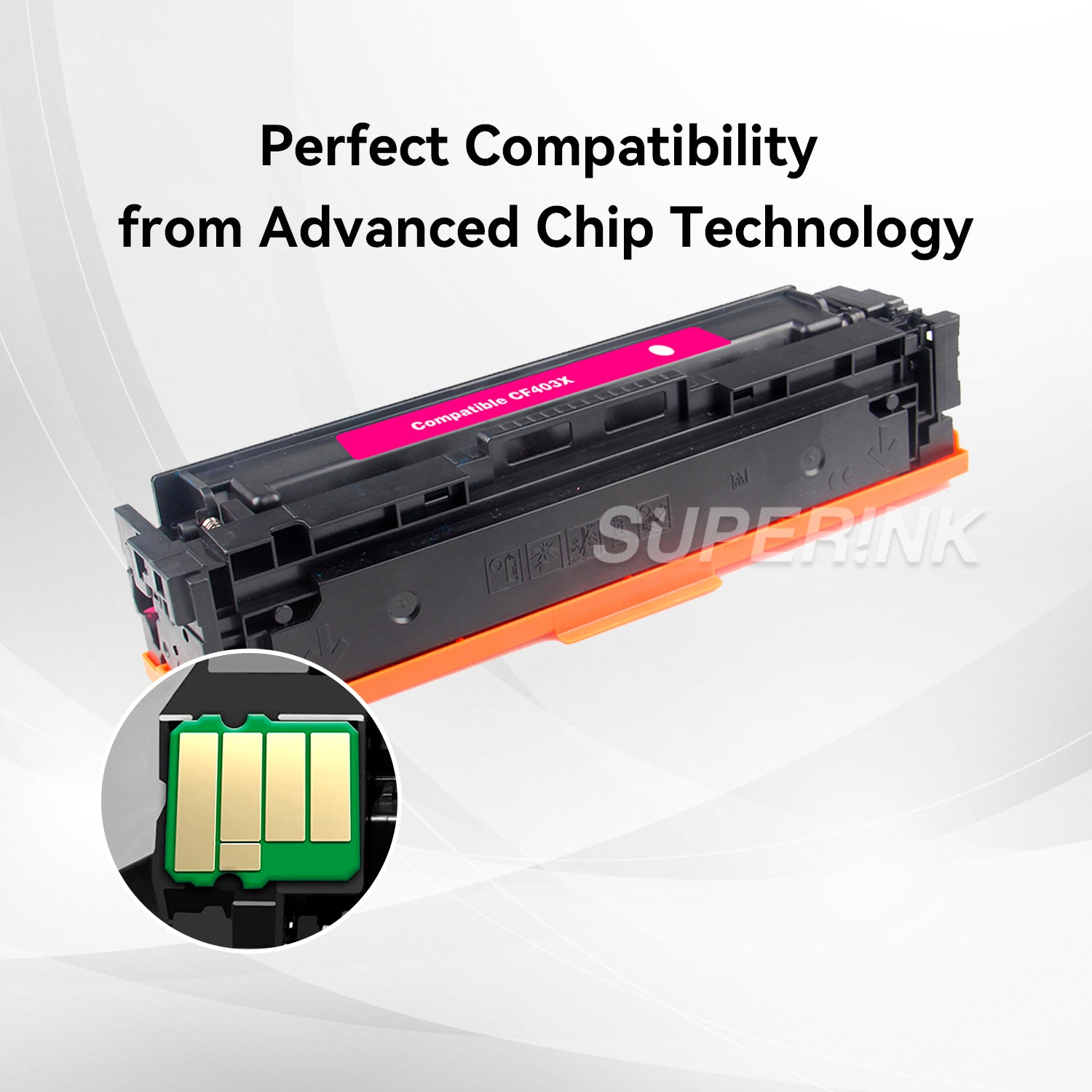 Compatible HP CF403X (201X) Toner Cartridge Magenta by Superink