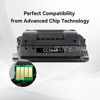Cartouche de toner noir HP CC364A compatible (HP 64A) par Superink