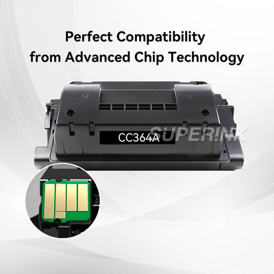 Compatible HP CC364A Black Toner Cartridge (HP 64A) By Superink