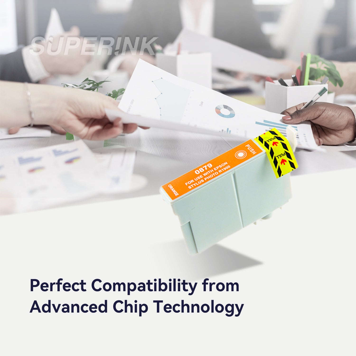 Compatible Epson T087920 Orange Inkjet Cartridge By Superink