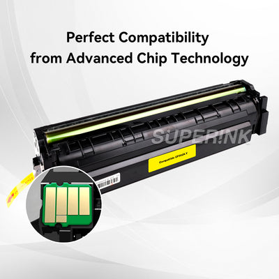 Compatible HP CF502A (HP 202A) Toner Cartridge Yellow By Superink