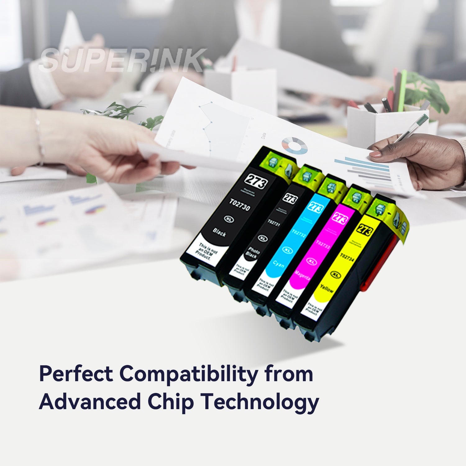 Compatible Epson T273XL 5 pcs Combo Inkjet Cartridge