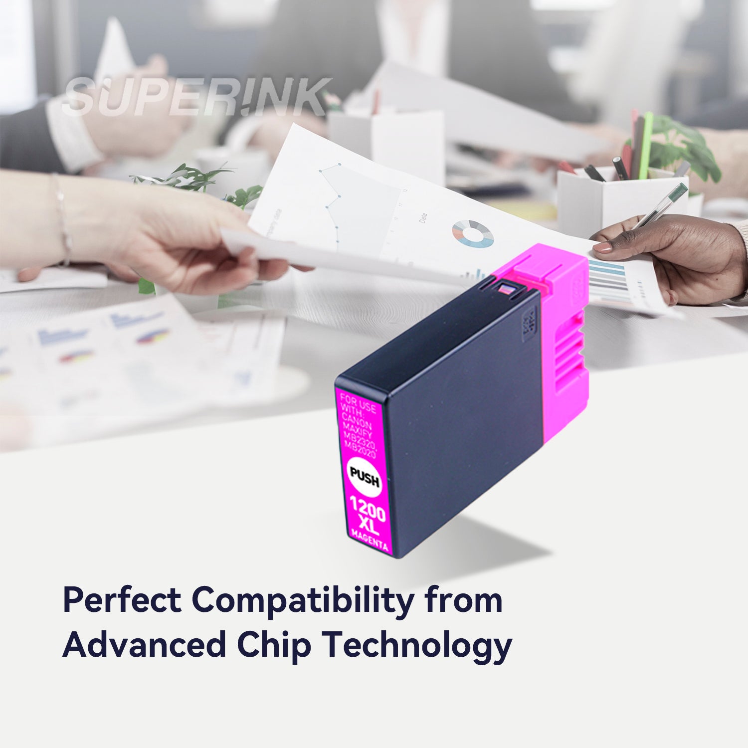 Compatible Canon PGI-1200XL Magenta Inkjet Cartridge By Superink