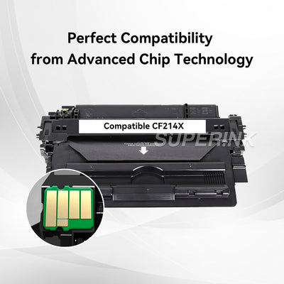 Compatible HP 14X (CF214X) Black Toner Cartridge By Superink