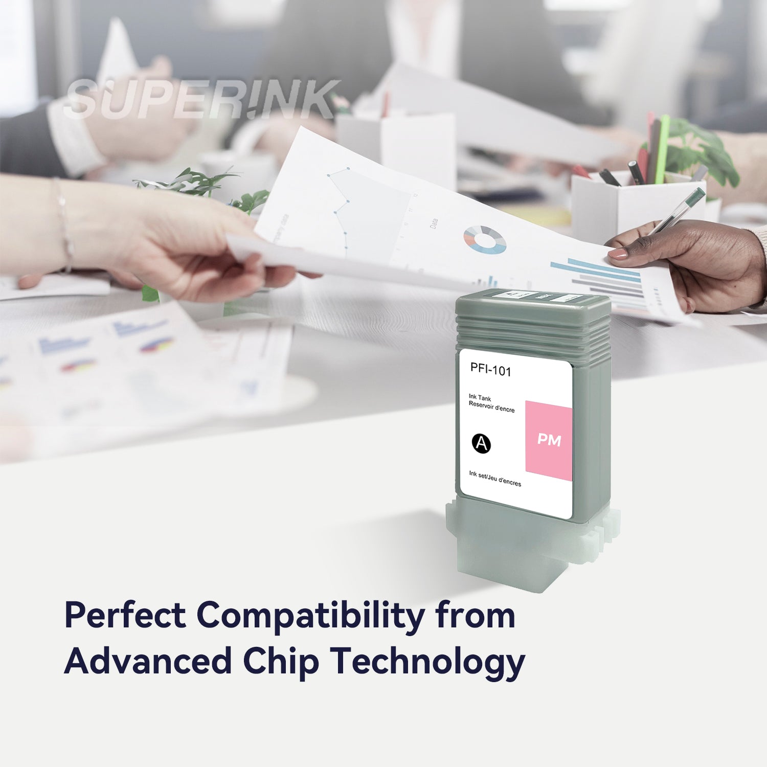 Compatible Canon PFI-101PM Photo Magenta Ink Cartridge