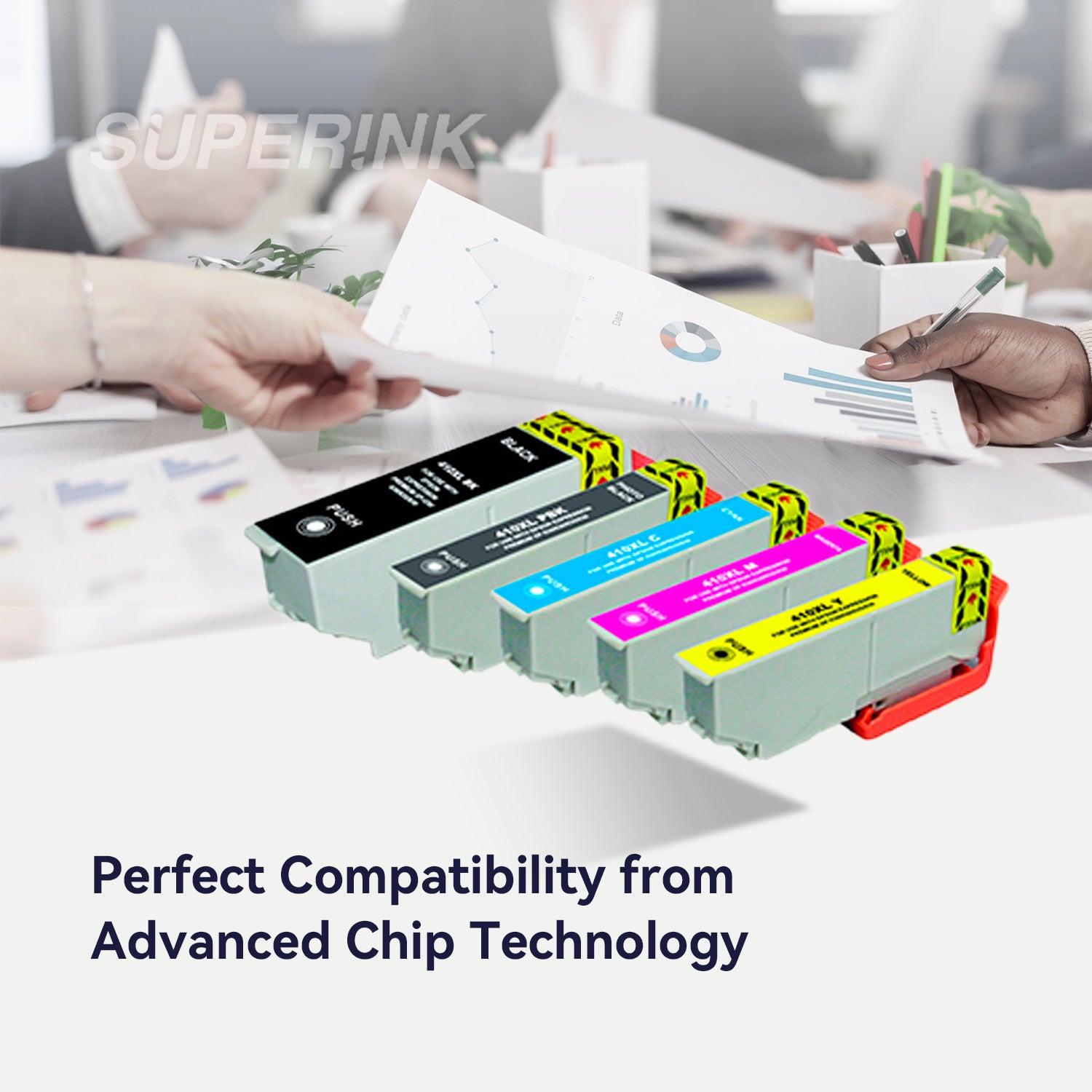Compatible Epson T410XL Ink Cartridge 5pcs Combo
