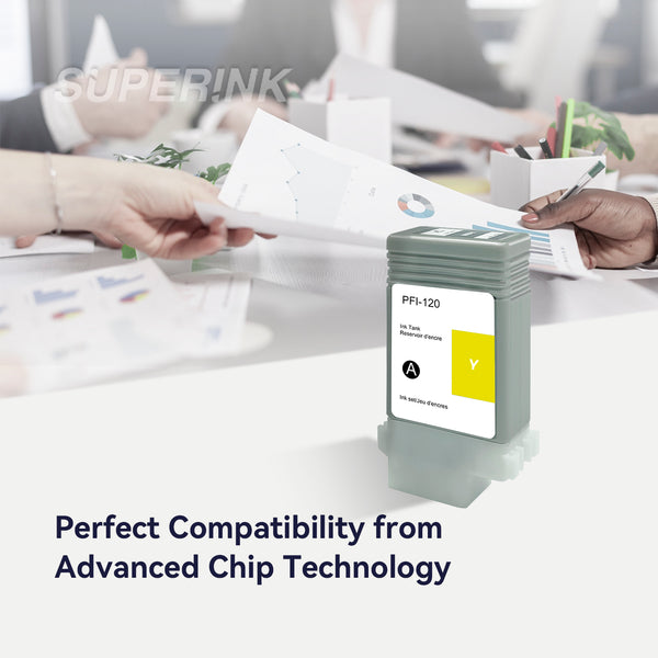 Compatible Canon PFI-120Y Yellow Ink Cartridge - Superink.ca