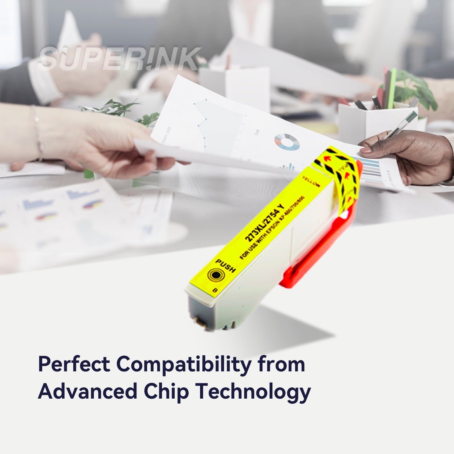 Compatible Epson T273XL Yellow Ink Cartridge (T273XL420) By Superink