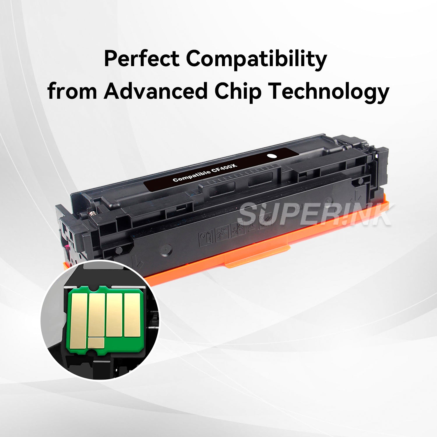 Cartouche de toner HP CF400X (201X) compatible noir par Superink