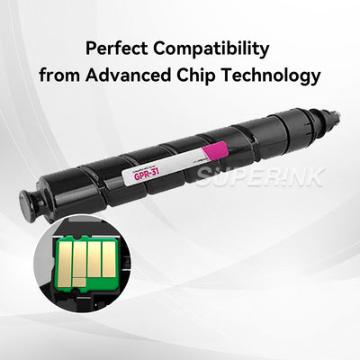 Compatible Canon GPR-31 2798B003AA Magenta Toner Cartridge By Superink