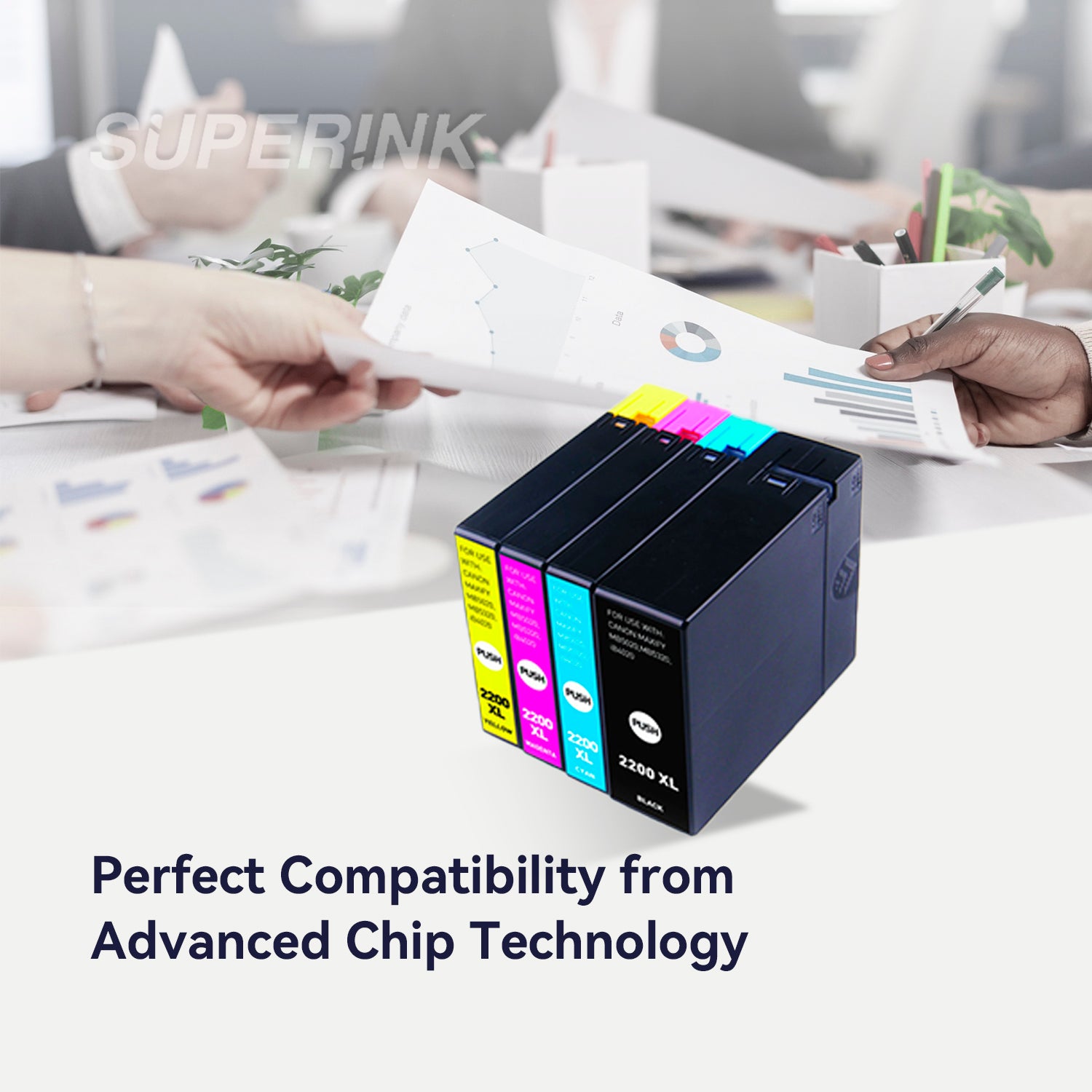 Compatible Canon PGI-2200XL Inkjet Cartridge Set By Superink