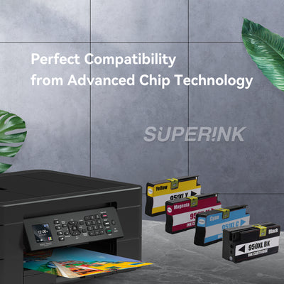 Compatible HP 950XL / 951XL Ink Cartridge Combo High Yield By Superink