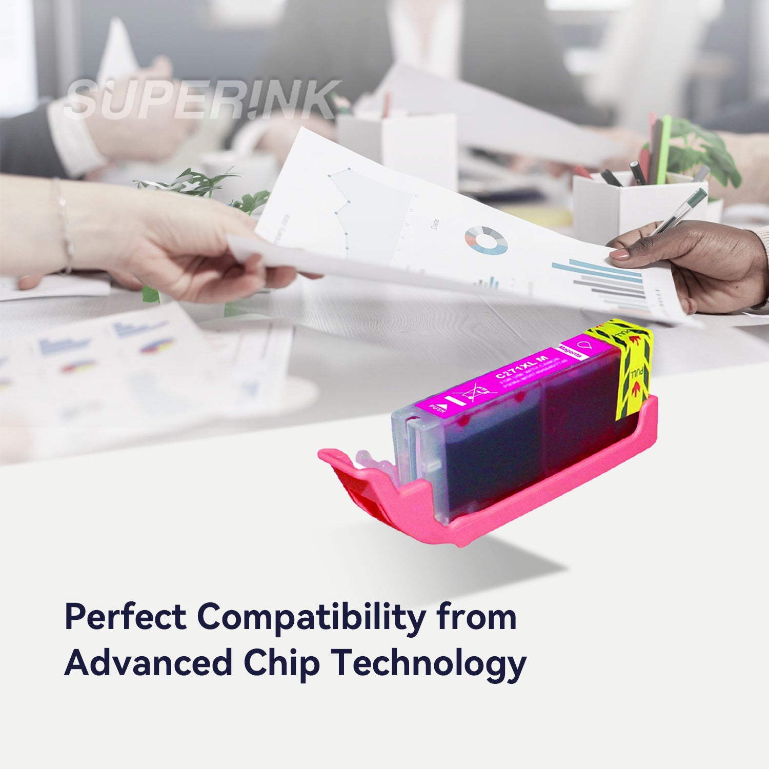 Compatible Canon CLI-271XL (0338C001) Magenta Inkjet