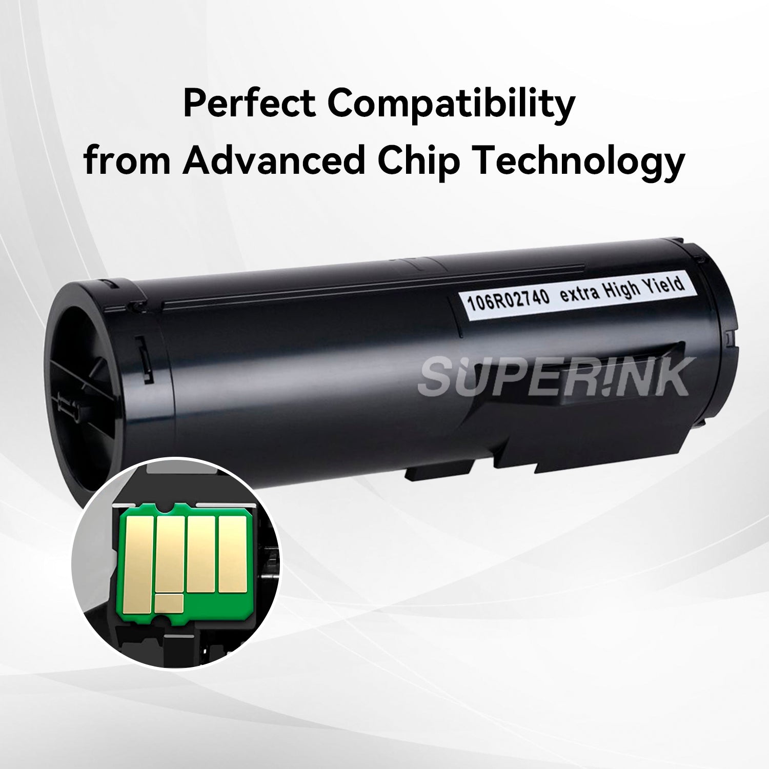 Compatible Xerox 3655 Black Toner Cartridge 106R02740 by Superink