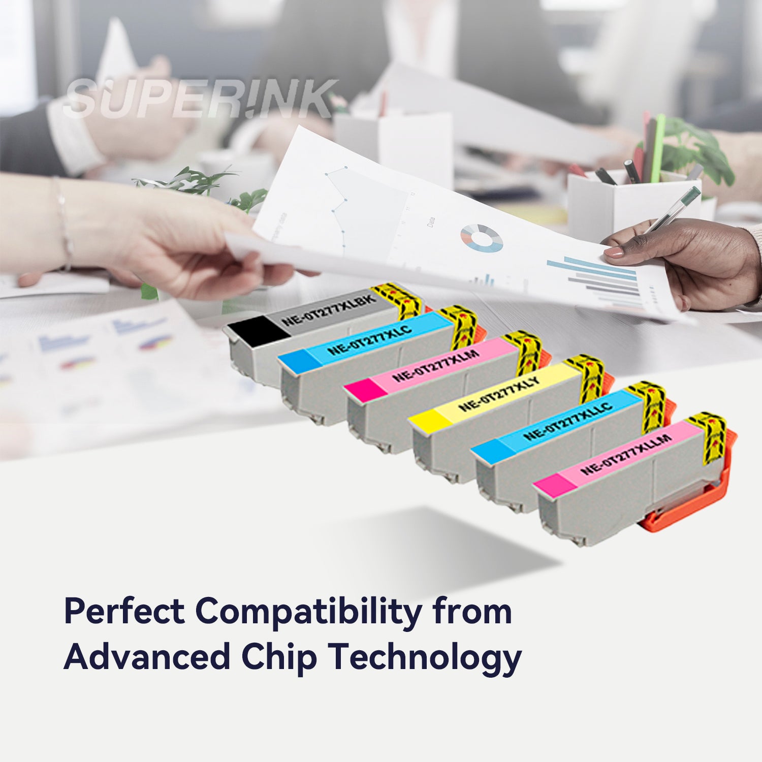 Compatible Epson T277XL Ink Cartridge 6pcs Set High Yield By Superink