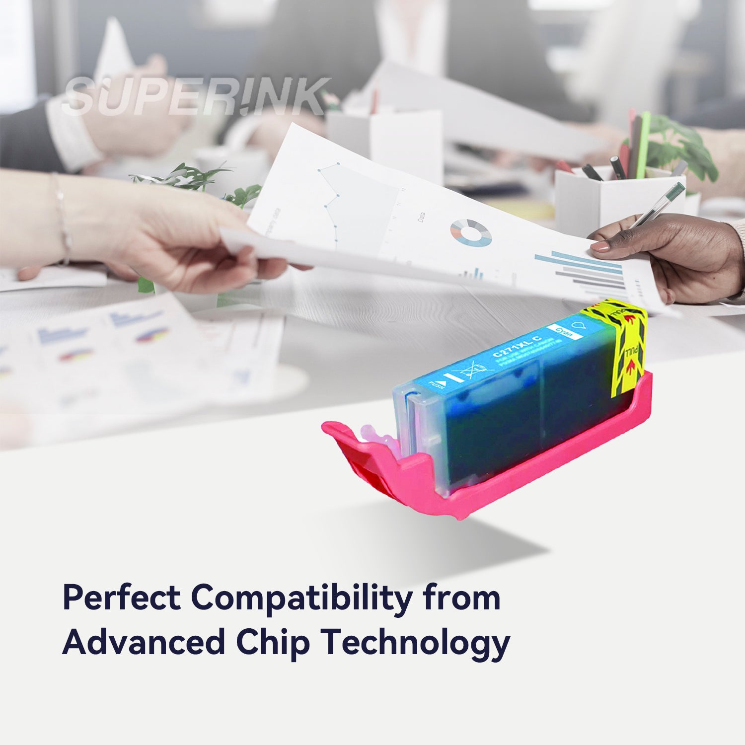 Compatible Canon CLI-271XL (0337C001) Cyan Ink Cartridge