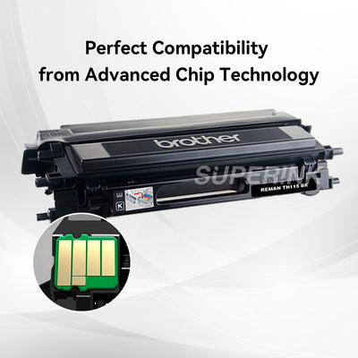 Remanufactured Brother TN110 Black Toner Cartridge By Superink