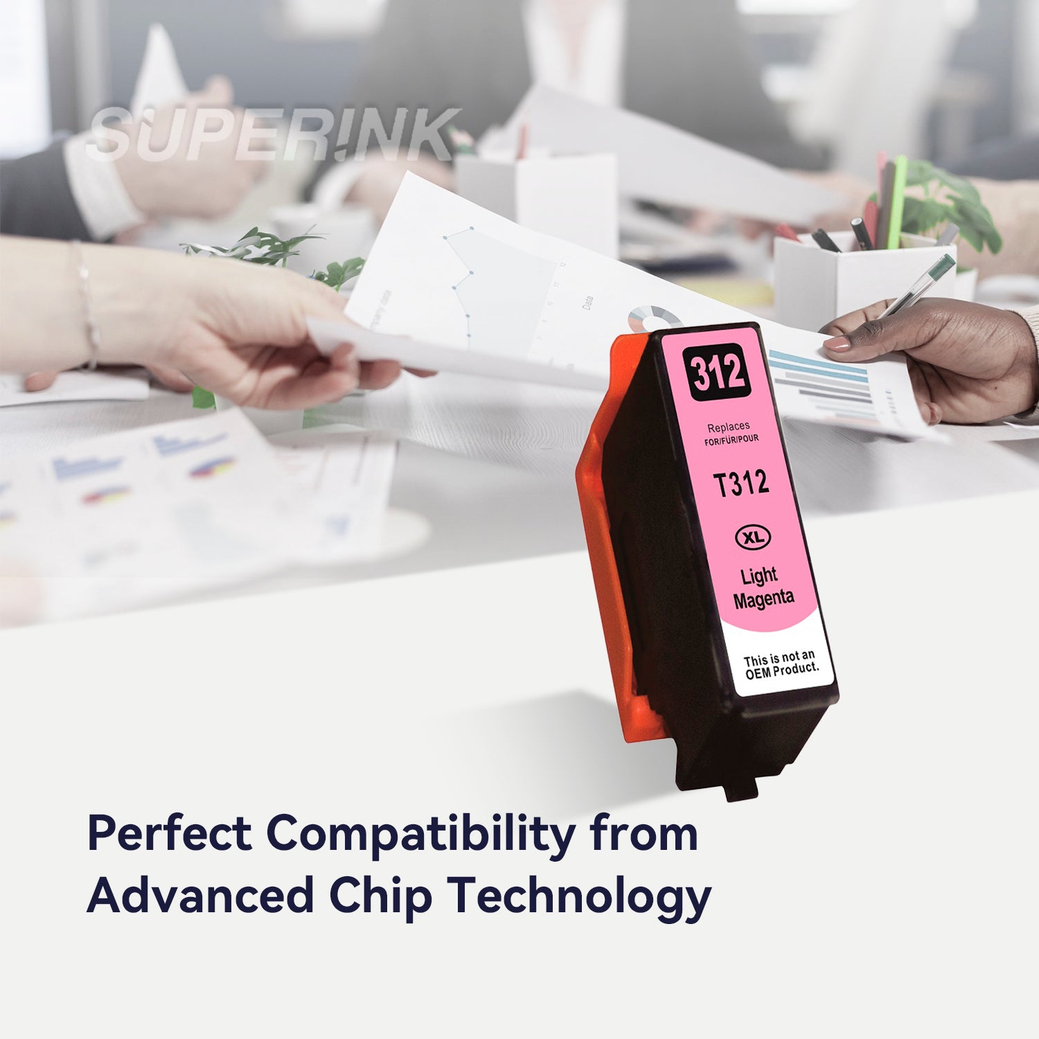 Compatible Epson T312XL620 Light Magenta Inkjet Cartridge