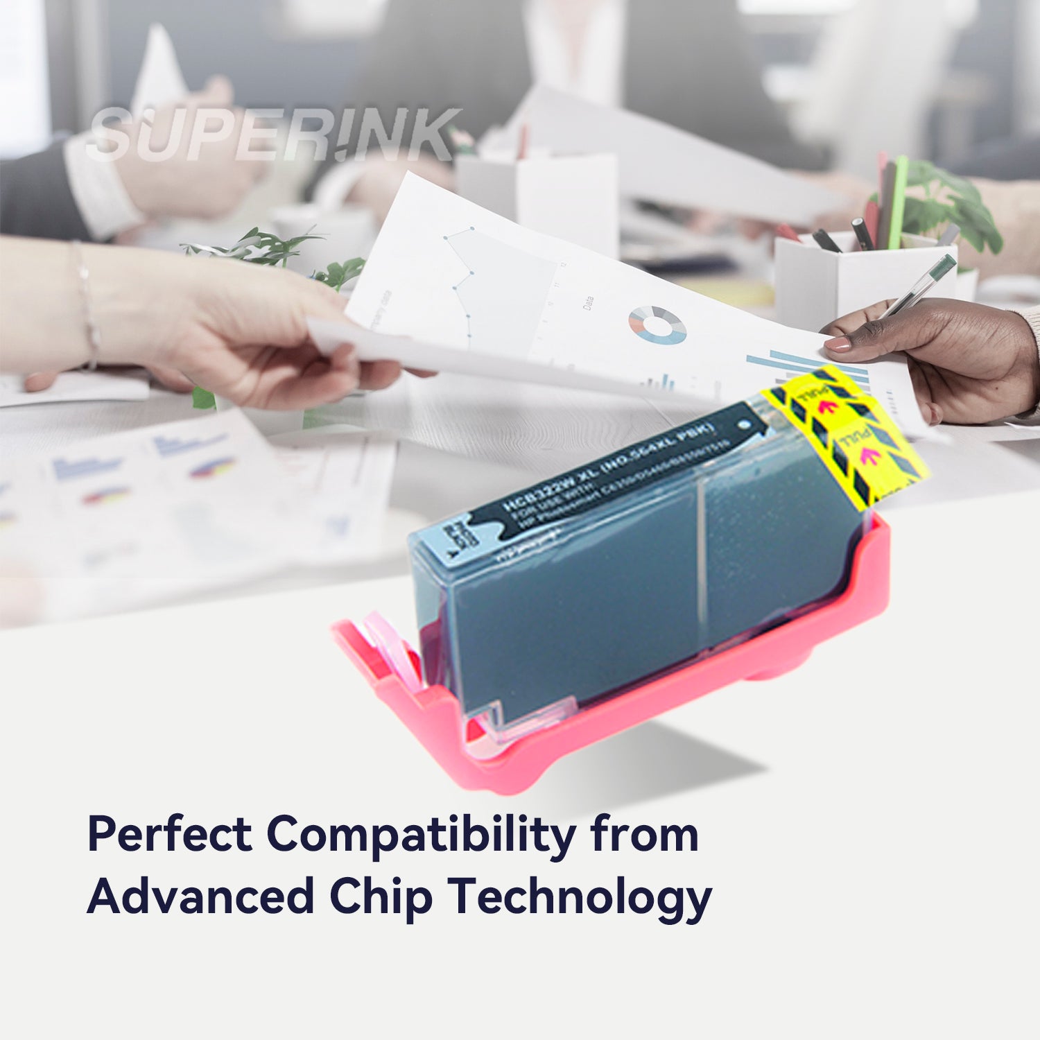 Cartouche d'encre noire photo compatible HP 564XL (CB322WC) par Superink