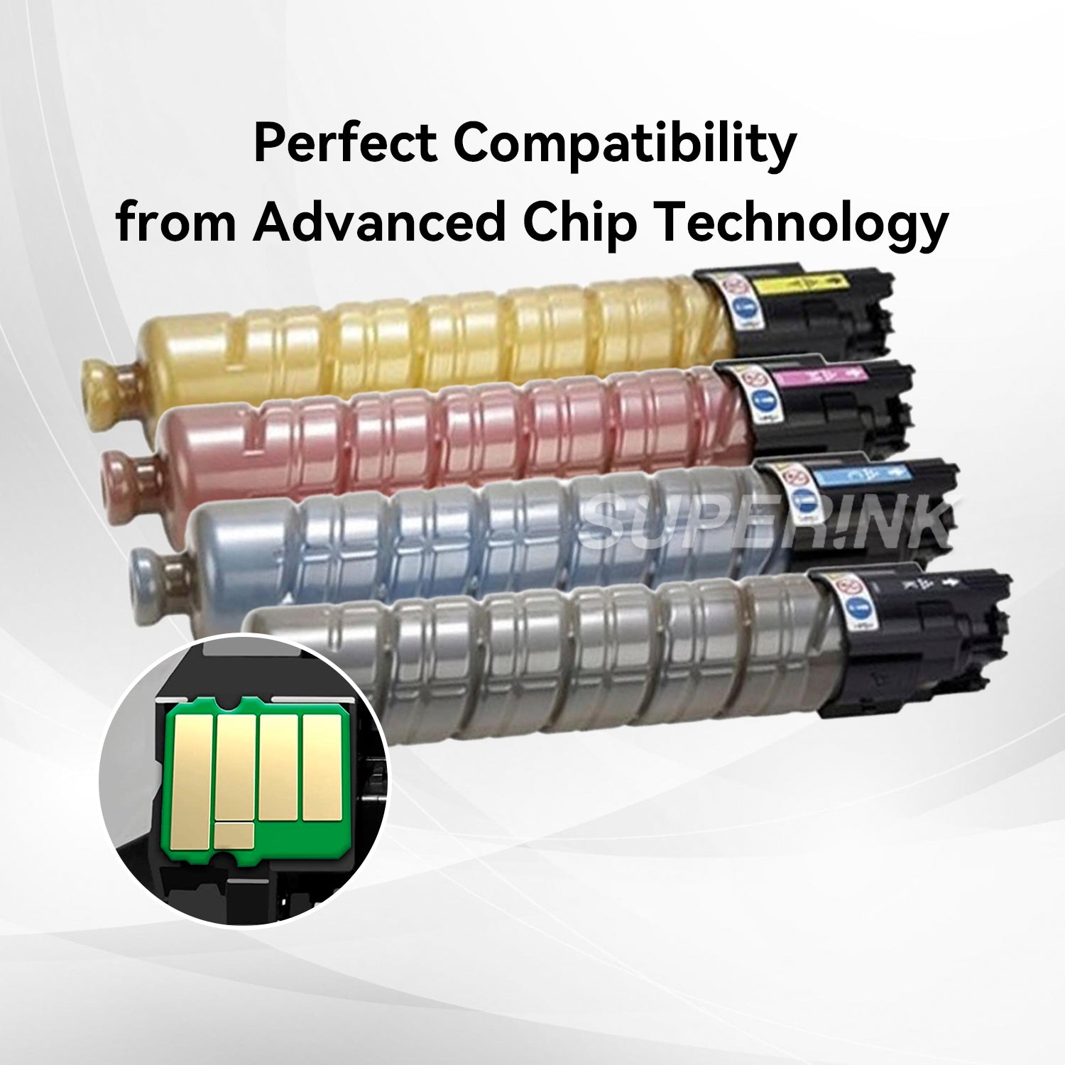 Compatible Ricoh 841918 841921 841920 841919 Toner Combo By Superink