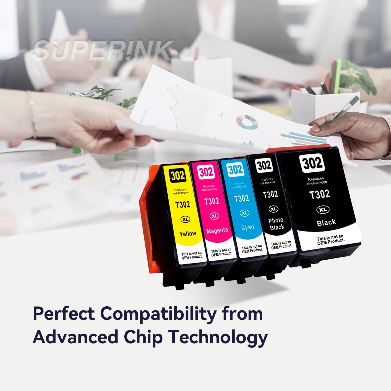 Compatible Epson T302XL Ink Cartridge 5pcs Combo By Superink