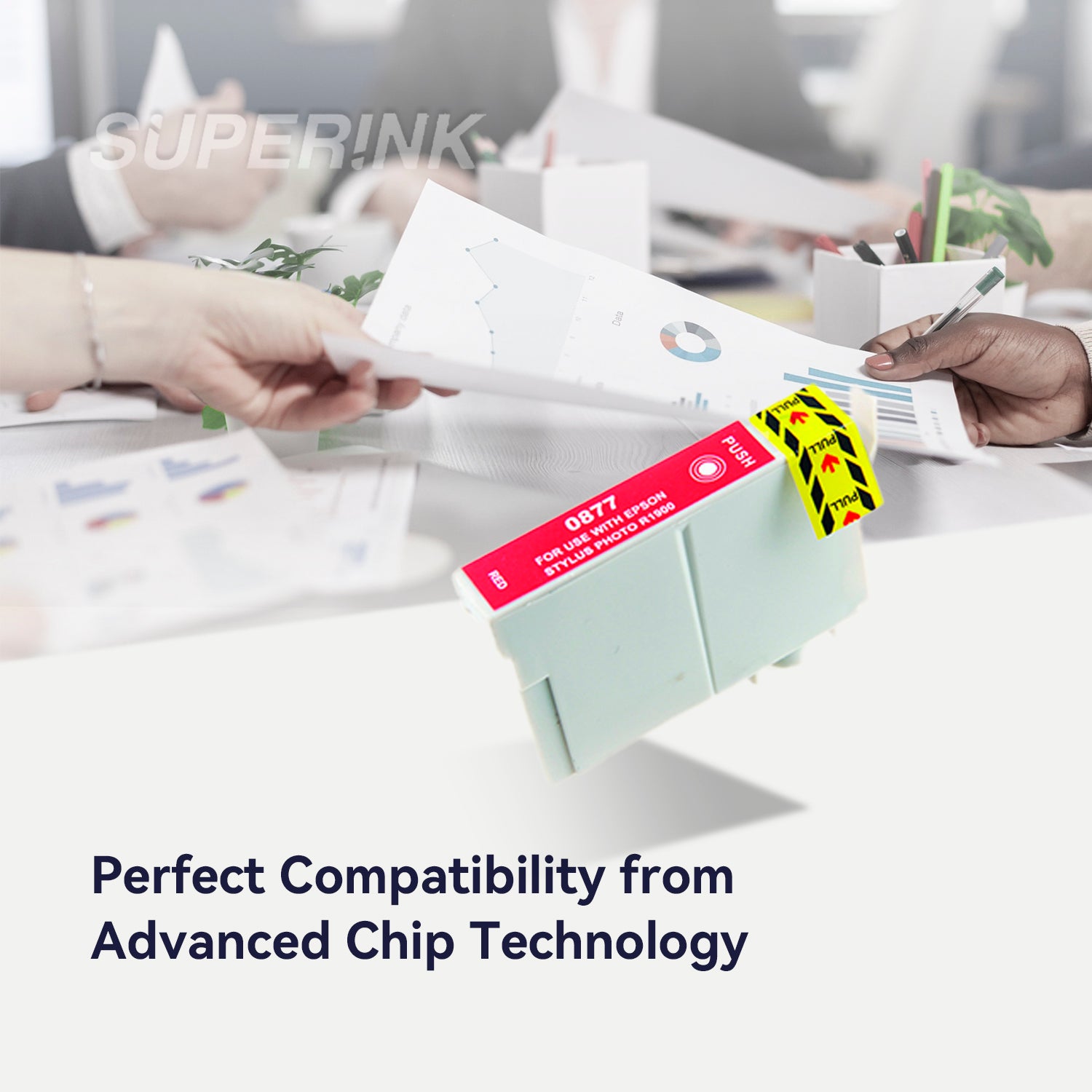 Compatible Epson T087720 Red Inkjet Cartridge By Superink